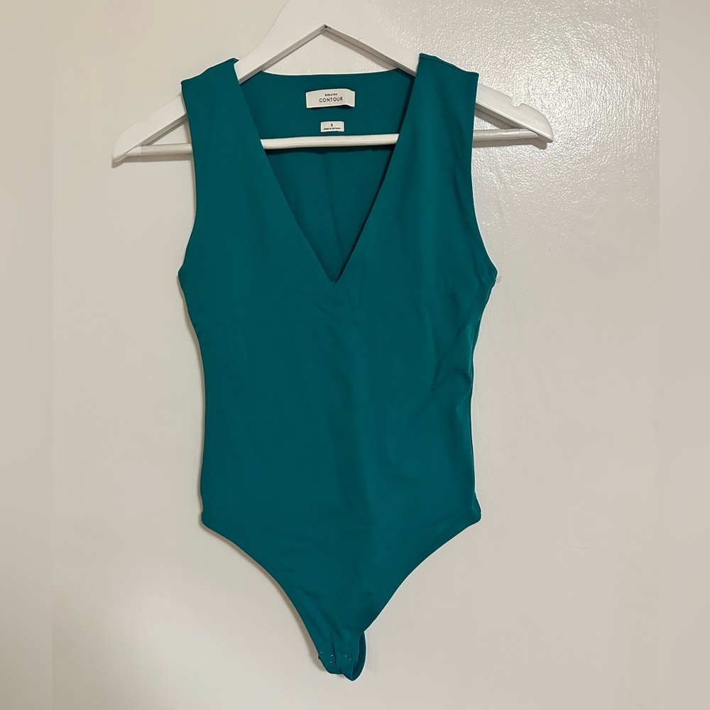 Teal Babaton Aritzia Bodysuit